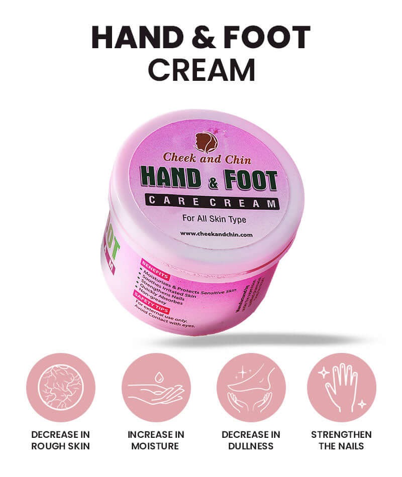 Cheek & Chin Hand & Foot Care Cream 200g – Deep Moisturizing & Nourishing Skin Repair Cream for Soft, Smooth & Healthy Skin