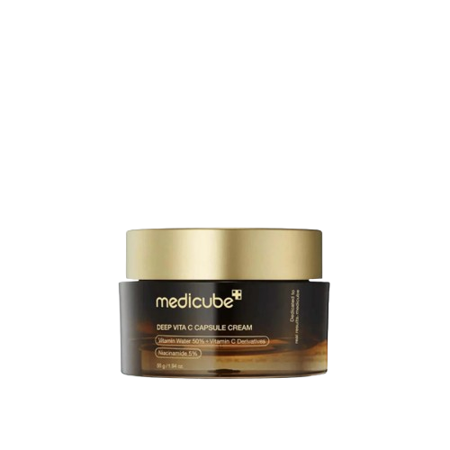 Medicube Deep Vita C Capsule Cream 55g – Vitamin C Brightening & Hydrating Moisturizer for Glowing, Smooth & Youthful Skin