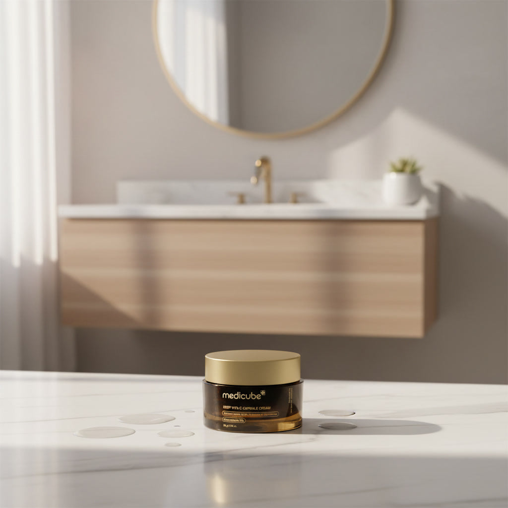 Medicube Deep Vita C Capsule Cream 55g – Vitamin C Brightening & Hydrating Moisturizer for Glowing, Smooth & Youthful Skin