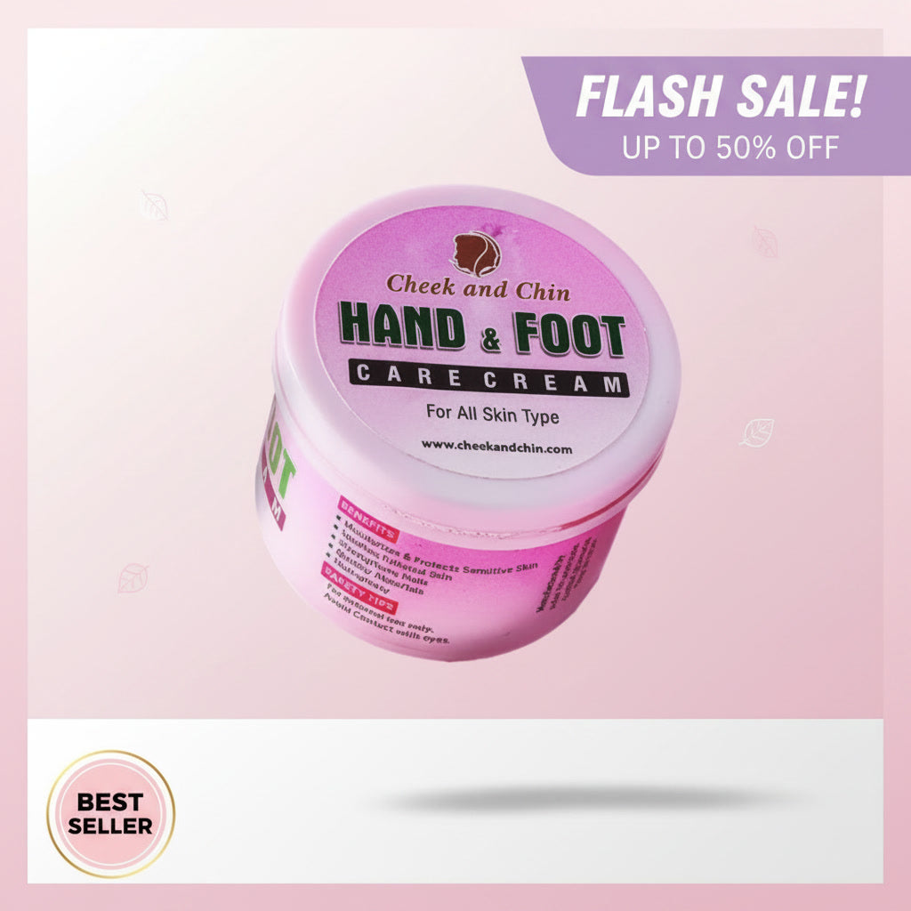 Cheek & Chin Hand & Foot Care Cream 200g – Deep Moisturizing & Nourishing Skin Repair Cream for Soft, Smooth & Healthy Skin