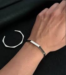 Trendy Stainless Steel Half Cuff Bracelet for Boys – Stylish 7" Half Cut Cuff Bangle | Modern Fashion Accessory