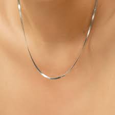 New Design Silver Thin Neck Snake Chain for Both Men and Women | Casual Wear Chain Necklace for Men and Women
